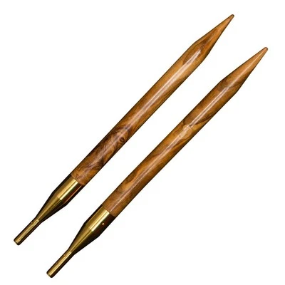 Addi Click Olivenholz Spitzen in verschiedenen Stärken für Rundstricknadeln - Bild 1 von 3