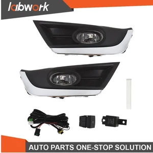 Labwork Fog Light Driving For Honda CRV CR-V 2017-2018 Chrome Cover  Left+Right - Picture 1 of 9