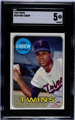 1969 Topps - Rod Carew #510 - Just Graded - FREE SHIPPING - Image 1 of 2