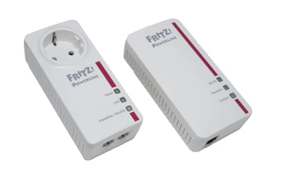 AVM FRITZ! Powerline 1260E WLAN Set 1200 Mbit Alimentazione LAN WLAN Gigabit LAN 1220E  - Immagine 1 di 4