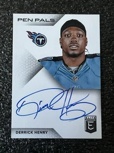 2016 Donruss Elite #PP-DH Derrick Henry Titans Pen Pals Auto RC Rookie Card - Picture 1 of 5