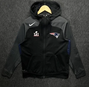 New England Patriots Nike Dri Fit Player Issued Super Bowl LI Full Zip Hoodie L - Picture 1 of 6