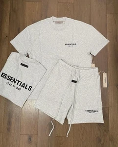 Essentials FOG SS22 T-Shirt ‘Light Oatmeal Grey’ - Brand New Authentic Genuine - Picture 1 of 1