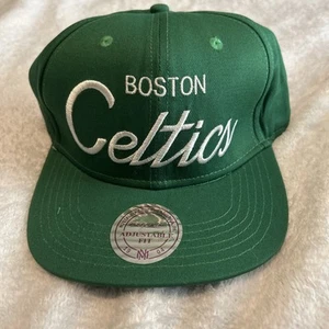 NBA Boston Celtics Wool Green Snapback Hat Mitchell & Ness nwt - Picture 1 of 7