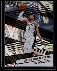 2024-25 Panini Revolution #79 Victor Wembanyama Red Swirl - Foto 1 di 2