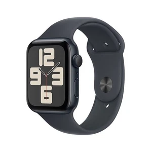 Apple Watch SE 2.ª Generación GPS 44 mm Estuche de Aluminio Banda Deportiva Medianoche M/L MXEK3LL/A - Imagen 1 de 7