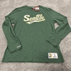 Neu mit Etikett Seattle SuperSonics Langarm Mitchell & Ness Größe Large - Bild 1 von 5