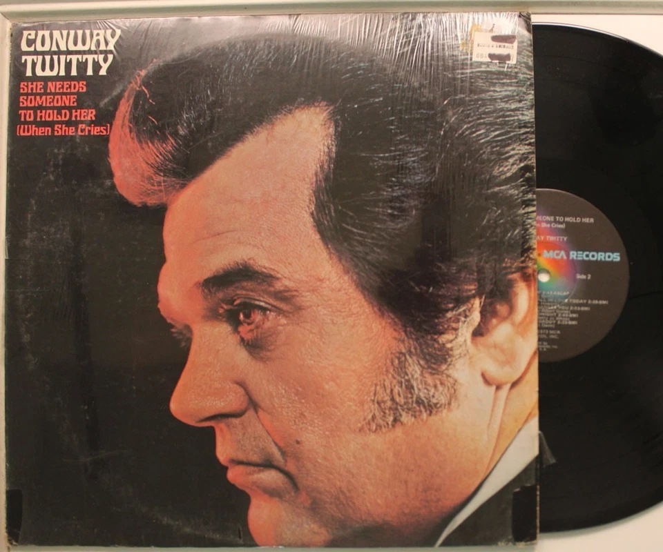 Conway Twitty Lp She Needs Someone To Hold Her On Mca - Vg+ to (In Shrink - Image 1 of 1