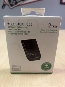 WESTERN DIGITAL 2TB C50 STORAGE EXPANSION CARD FOR XBOX - BRAND NEW SEALED  - Picture 1 of 7