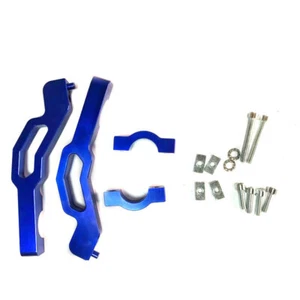 Polaris Snowmobile HandGuards Hand Guard Mounts AXYS Straight Handlebar Blue - Bild 1 von 7