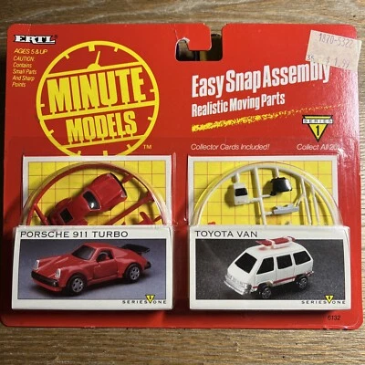 Ertl Minute Modelos Porsche 911 y Toyota Van 1990 Foto 1 de 4