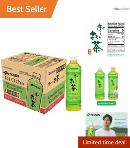 Green Tea Unsweetened 16.9 Ounce Pack of 12 Refreshing Natural Beverage - Picture 1 of 7