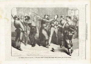 1871 Guerra Civile in Francia Arresti fatti a Parigi dalle truppe della Comune - Picture 1 of 1
