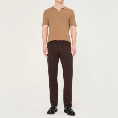 DL1961 Men's Russell Slim Straight Leg Pants in Pinecone Brown- Size 34/36 - Image 1 of 4