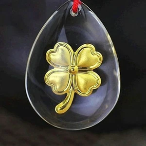 UN  TRÈFLE A  4 FEUILLES  EN  OR JAUNE  24  CARATS  POUR LUI  PORTER  CHANCE ?   - Imagen 1 de 2