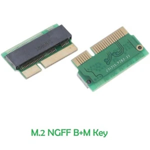 B+M key M.2 NGFF SSD Adapter Card for imac A1418 A1419 mac pro A1398 A1425 2012 - Picture 1 of 8