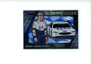 2016 Panini Torque Brad Keselowski #11 Clear Vision Blue Parallel 63/99 - Picture 1 of 2