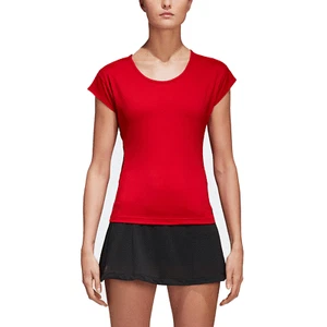 Adidas Women's Barricade T-shirt- Red- UK Size L - RRP £49.99 - Picture 1 of 5