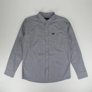 Brixton Central Woven Long Sleeve Smart Shirt – Heather Grey in Size S,L - Picture 1 of 2
