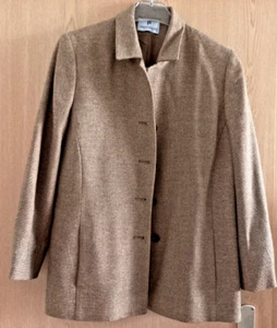 Jacke Gr. 40, "FRANKENWÄLDER", Hellbraun, 20% SEIDE, 80% Schurwolle - Bild 1 von 11