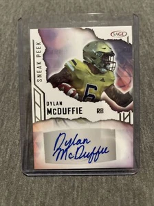 2023 Sage Sneak Peak DYLAN MCDUFFIE Auto! signed SILVER rare GEORGIA TECH! - Picture 1 of 2