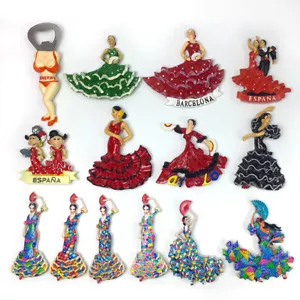 NEW 2025 Spain ethnic dance Fridge Magnets Flamenco Dance - Imagen 1 de 19