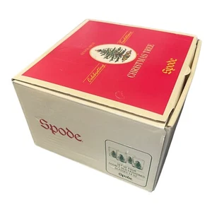 Spode Christmas Tree Double Old Fashioned Glasses 14 OZ Set Of Four New In Box - Picture 1 of 4