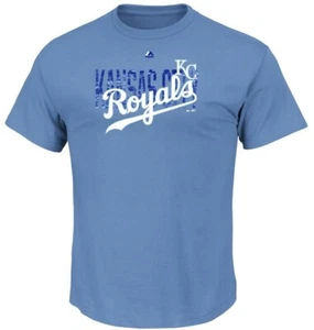 Kansas City Royals Men's Majestic Cooperstown Last Rally Light Blue T-Shirt - Picture 1 of 3
