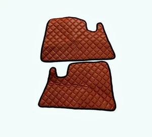 1 juego de paneles de puertas de cuero ecológico de hilos marrones para Ford F-MAX 2018 + camión - Imagen 1 de 2