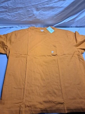 Camiseta Saddlebred Para Hombre Grande y Alta Mostaza Hombre Alto 3XLT 100% Algodón Foto 1 de 3