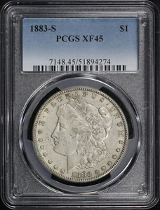 1883-S Morgan Dollar PCGS XF-45 - Picture 1 of 2