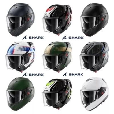 Shark OXO Flip Front Up Modular Motorcycle Helmet - All Colours - Image 1 of 4