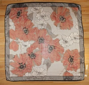New Max Studio Large 48" Summer Flower Square Scarf #MS178 - Picture 1 of 1