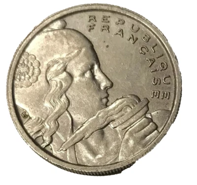 1954 FRANCE - 100 Francs - Vintage Collectible Excellent Copper/Nickel Coin - Image 1 of 2