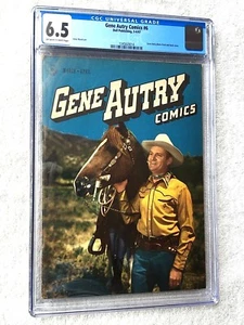 Gene Autry Comics #6 März 1947 Dell CGC 6,5 cremefarbene bis weiße Seiten goldenes Zeitalter - Bild 1 von 8