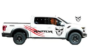 Fit For Ford F-150 Raptor Car Hood Side Sticker Graphics Skull Claw Decal Vinyl - Picture 1 of 4