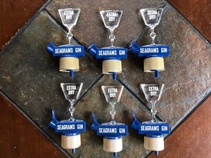 Vintage Seagrams Gin Extra Dry Martini Glas Flaschenaufsatz Spender Ausgießer (6) - Bild 1 von 9