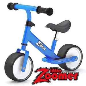 Balance Bike - Wide Wheels - Easy learning - Adjustable height - BLUE - Picture 1 of 10