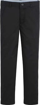 Calça social slim fit preta uniforme escolar frente plana masculina Tommy Hilfiger 10 - Imagem 1 de 2