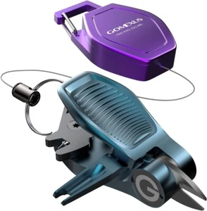 GOMEXUS Sharkbite Fishing Line Cutter with Retractors Fly Fishing Nippers - Picture 1 of 6