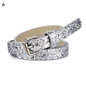 Women Children Belt Faux Leather Peach Heart Square Buckle Straps Waistband 🎀 - Picture 1 of 27