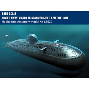 HobbyBoss 83529 1/350 Soviet Navy VictorIII Class(Project 671RTMK) SSN Model Kit - Picture 1 of 8