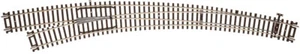 Atlas HO Scale Code 83 Custom Left-Hand Curved Turnout/Switch Model Train Track - Picture 1 of 1