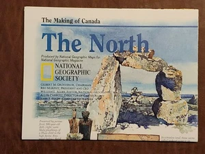 National Geographic / Map / The Making of Canada: The North / September 1997 - Imagen 1 de 3