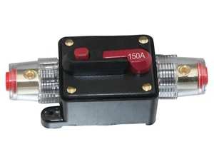 150A Car Audio Inline Circuit Breaker Fuse Holder 12-48V Protection Skcb-04-150A - Foto 1 di 5