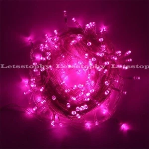 64 ft Pink 200 LED Wedding Christmas Party Floral Decoration Fairy String light - Picture 1 of 6