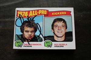 TARJETA AUTOGRAFIADA VINTAGE CHESTER MARCOL GREEN BAY PACKERS 1975 TOPPS - Imagen 1 de 1