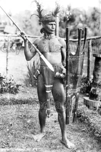Fkk-99 Ethnic, Armed Native Igorot Bontoc, Philippines 1920s. Photo - Picture 1 of 1