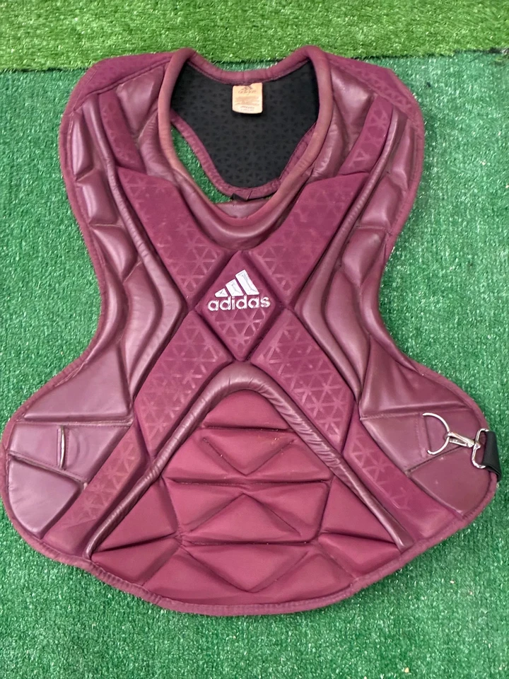 Protector de pecho rojo para adultos Adidas Pro Series 2.0 Catcher (usado) Foto 1 de 3