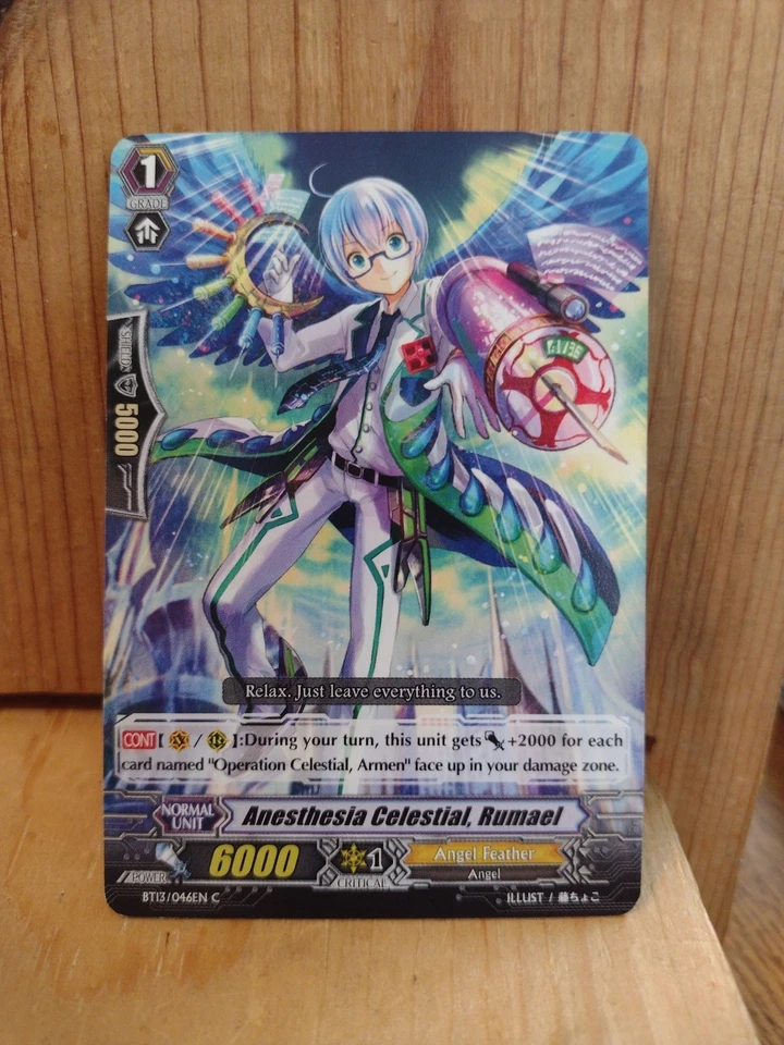 VANGUARD CARD FIGHT!! ANESTHESIA CELESTIAL,RUMAEL BT13/046EN C - Image 1 of 1